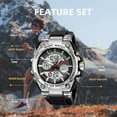 thumbnail image 5 of Men's Watches Outdoor Sports Waterproof Military Watch Tactical Digital Analog Wrist Watch Date Multi Function Led Large Face Alarm Stopwatch for Man, 5 of 16