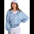 thumbnail image 4 of Sudaderas con Capucha y Cremallera para Mujer, Sudaderas , Casuales, Cómodas y Bonitas, Chaquetas con Cremallera, Conjuntos de Otoño A . Azul L, 4 of 10
