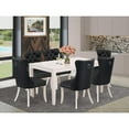thumbnail image 2 of East West Furniture 7 Piece Dining Room Set Consists of a Rectangle Kitchen Table, 2 of 6