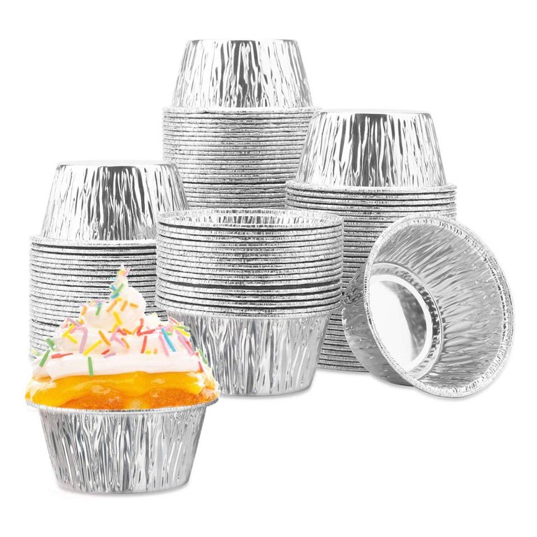 Aluminum Foil Cupcake Liners, Standard Size Muffin Cups, Disposable Baking  Cake Cups For Party And More, Kitchen Baking Tools - Temu