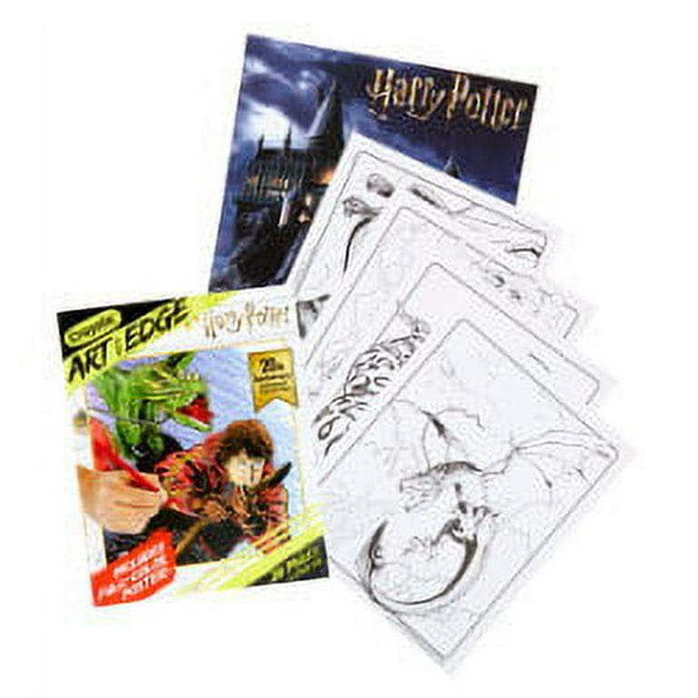 2- Harry Potter Coloring Books - Paperbacks By Scholastic, Crayola- New
