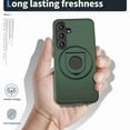 thumbnail image 5 of Dteck for Galaxy S24 Case, Shockproof Rugged & Kickstand Strong Magnetic Heavy Duty Drop Protection Slide Lens Protection Case for Samsung Galaxy S24,Darkgreen, 5 of 5