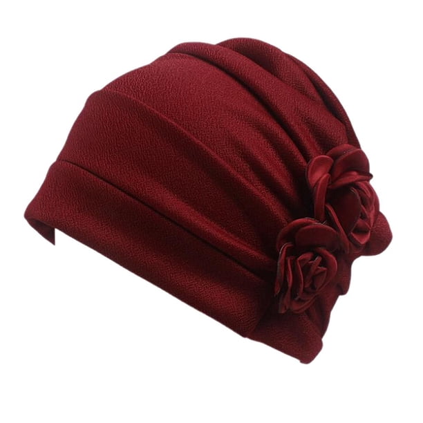 Gorro de turbante musulmán elástico floral Sunnimix para quimioterapia