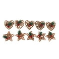 thumbnail image 2 of Ornamento de Pinecone, 10pcs Decoración de Pinecone Bayas Rojas de Artesanía Exquisita para Ramas, 2 of 7