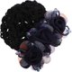 thumbnail image 4 of Cubierta de moño para el cabello Clip de red floral para el cabello Accesorio para el cabello para mujer Red para moño de flores, 4 of 8
