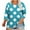 Sky Blue, variant on hotojiny Women's 3/4 Sleeves Shirts Crewneck Plus Size Loose Tunic Tops Polka Dot Cute Casual Pullover Blouses