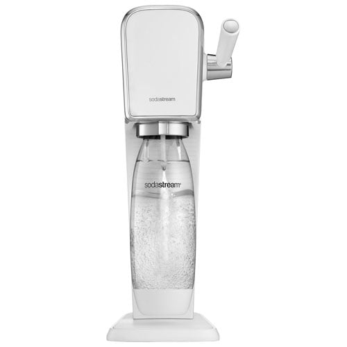 SodaStream Machine à Soda Artistique - Blanc (Machine Seulement, Cylindre de CO2 Non Inclus)