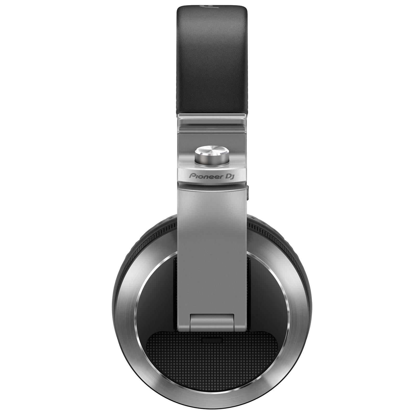 Pioneer DJ HDJ-X7 Professional Over-Ear Silver DJ Headphones with Headphone Gear Bag Package