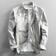 thumbnail image 1 of pstuiky Camisas suaves de manga larga para hombre, Camisa deportiva de manga corta con solapa y cremallera a rayas para hombre salir tops xxxl, 1 of 3