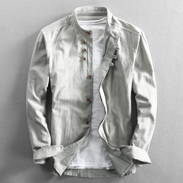 Chemises pour Hommes Chemise à Rayures à Fermeture Éclair Col Rabattu Manches Courtes Haut de Sport