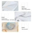 thumbnail image 2 of Yayeee Kitchen Hanging Hand Towels Set of 2 with Loop Bathroom Absorbent Tie Towel, Watercolor Seashell, 2 of 7
