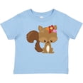 thumbnail image 3 of Inktastic Cute Squirrel, Squirrel With Flowers, Fluffy Tail Boys or Girls Baby T-Shirt, 3 of 5