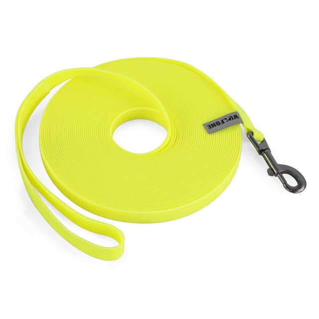Correa de entrenamiento para perros Leash Wolfone, 3 m, amarilla, impermeable