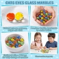 thumbnail image 4 of Glass Marbles Sukh Bulk, 98 unidades, mezcla de ojos de gato, 4 colores, 14 mm, 16 mm, 4 of 7