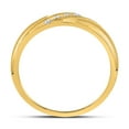 thumbnail image 3 of 10K Yellow Gold Mens Round Diamond Wedding Band Ring 1/6 Cttw, Mens Size: 7-13, 3 of 4
