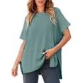 thumbnail image 2 of Blczomt 2026 Women Blouses Summer Green Tee Lightweight 2026 Ladies Blouses,XXXL, 2 of 7