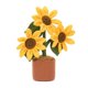 thumbnail image 1 of Jelly'cat Amuseables Sunflower Stuffed Toys, 13.8 inches with Drawstring Dust Bag - Funny Cute Plush Toy - Classic Great Gift, 1 of 1