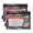 Crab in Space, variant on 2 Pack Pencil Pouch for 3 Ring Binder Smooth Zipper Folders with Pockets Clear Window Pencil Case Luxury Butterfly