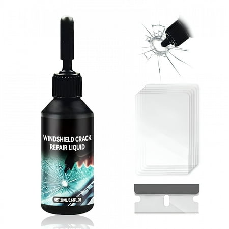 ICERUN 2026 New Windshield Crack Repair Kit,Upgraded Glass Crack Repair Kit,5-Minute Quick-Glass Repair Liquid,Long-Lasting for Windshields,Windows,Mirrors,All Crack Types Windshield Repair Kit