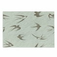 thumbnail image 1 of Birds Cutting Board, Flying Bird Swallow Vintage Design Illustration Springtime Wildlife Classic Art, Decorative Tempered Glass Cutting and Serving Board, Small Size, Beige Brown, by Ambesonne, 1 of 1