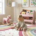 thumbnail image 2 of Wonnitar 5'x7' Rainbow Play Rug for Kids - Colorful Educational Area Rug for Nursery & Playroom, Machine Washable Non-Slip Soft Carpet for Classroom, Tent, Dorm, 2 of 10