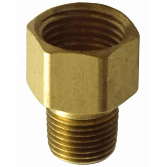 Brass Inverted Flare Brake Line Adapter Fitting 1/8 NPT Male to 1/2-20 Female