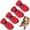 Red, variant on Waterproof Dog Shoes for Small Dogs, Anti-Slip Dogs Boots & Paw Protector for Snowy Day, Summer Hot Pavement Dog Booties with Reflective Straps, Cat Dog Shoe for Indoor Hardfloors (Pink, 1)
