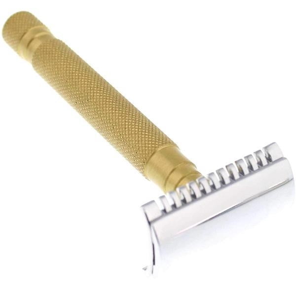 WCS Vintage Collection Razor 78BR, Brass-Closed Comb