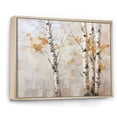 thumbnail image 2 of Designart "Subtle Silver Birch Allure" Tree Birch Floater Framed Canvas Wall Art, 2 of 5