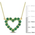 thumbnail image 2 of Everly Women's Emerald 10k Yellow Gold Necklace, 2 of 7