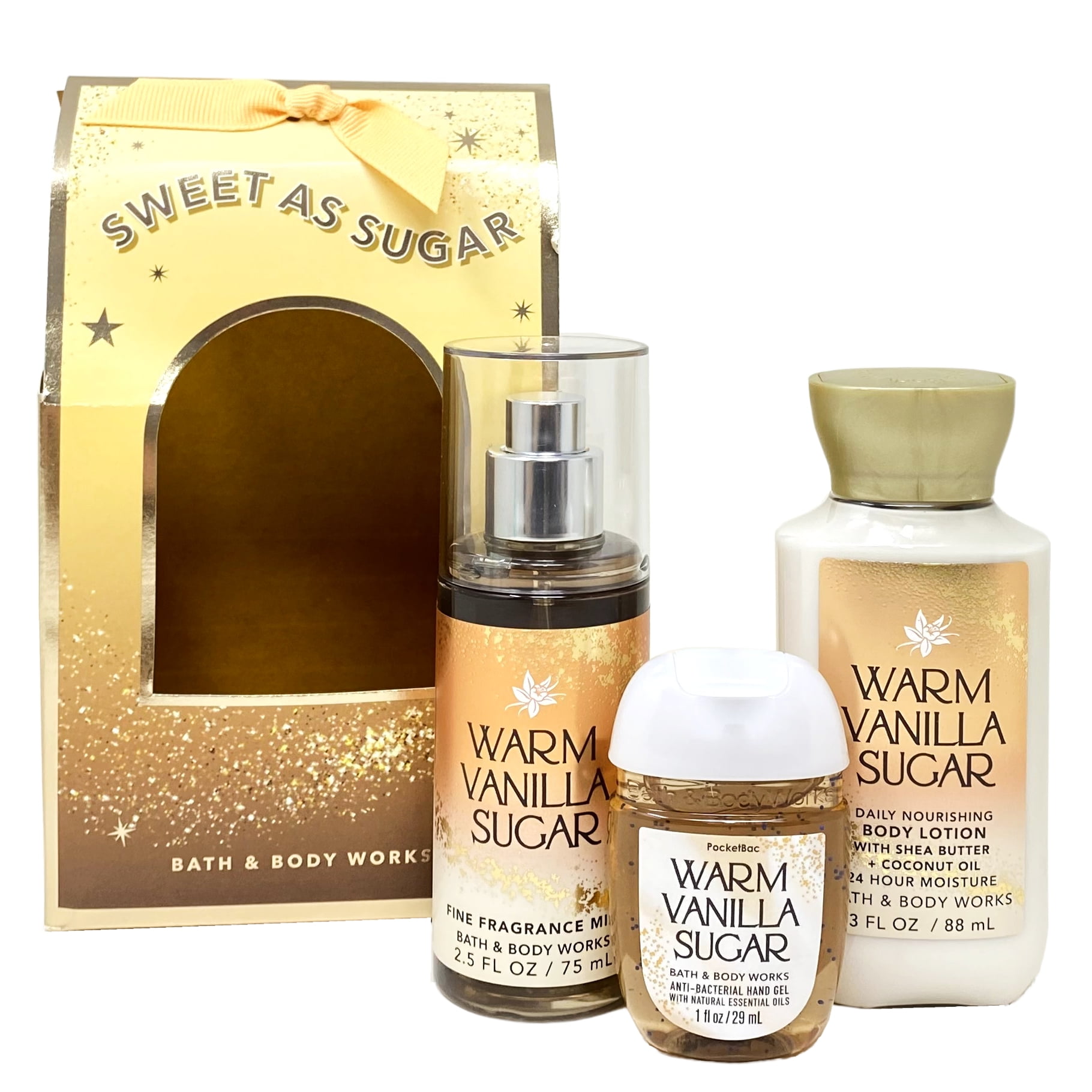Bath and Body Works Warm Vanilla Sugar Trio - Fragrance Mist
