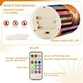 thumbnail image 5 of Yayeee Flameless Candles with Remote Flickering Battery Operated Multi Color Changing, Futuristic Sun, 5 of 7