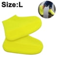 thumbnail image 2 of CHAO Fundas impermeables para zapatos, fundas de silicona reutilizables para zapatos para hombres y mujeres, l, amarillo, 2 of 5
