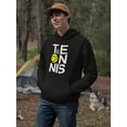 thumbnail image 2 of Tennis Hoodie Men -Image by Shutterstock, Male x-Large, 2 of 4