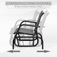 thumbnail image 4 of Outsunny Patio Glider, Metal Frame Outdoor Glider Swing Chair, Light Grey, 4 of 10
