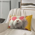 thumbnail image 6 of Fotbe Floral Sunglasses Cat Art Pillow Cases - Envelope Closure - Luxury, Extra Soft, Cooling Pillow Covers - Wrinkle, Fade, Stain Resistant-14"x20", 6 of 8