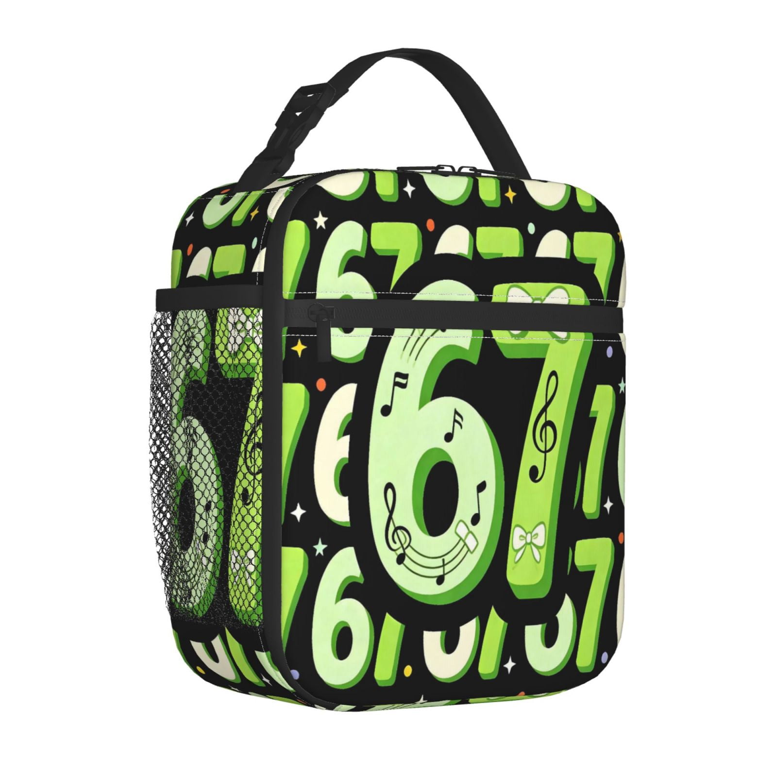 Lunch Bag For Women Men Insulated Portable Lunch Box Bento Box Office Picnic Travel Cooler Bag Number 67 Musical Note