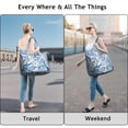 thumbnail image 4 of Abstract Paisley Art Weekender Chic Boho Travel Duffel with Artistic Floral Pattern, Vintage Mala Inspired Design, 4 of 5