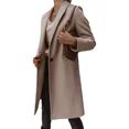 thumbnail image 1 of Abrigo De Lana Con Solapa Para Mujer Otoño E Invierno., 1 of 8