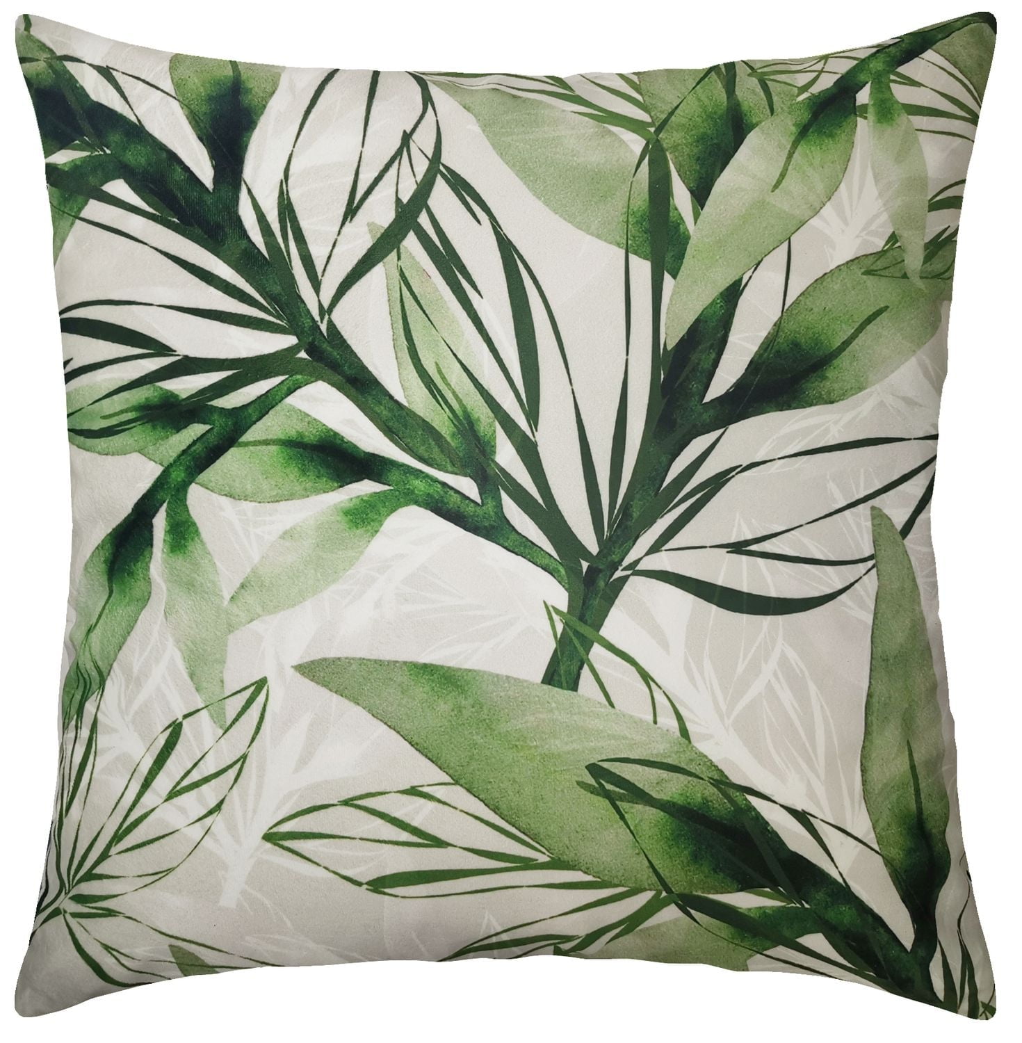 hometrends Boutique Green Leaves Decorative Pillow