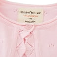 thumbnail image 4 of Xmarks Toddler Girls Knit Cropped Bolero Shrug Little Kids Long Sleeve Open Front Cardigan Sweater Pink 3-4Y, 4 of 10