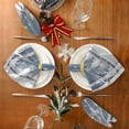 thumbnail image 5 of GZHJMY Winter Forest Fir Trees Deers Snowflake Christmas Cloth Napkins, Set of 6 20 x 20 Inch Soft Polyester Dinner Napkin for Family Gatherings, Weddings, Parties, Holiday, 5 of 6