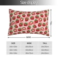 thumbnail image 2 of KLL Cute Strawberry Pillow Covers Envelope Closure,Super Soft and Cozy Fuzzy Fleece Pillow Case Cover (No pillow core） 20"x30", 2 of 5