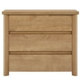 thumbnail image 3 of Fnova Wood Nightstand with 3 Drawers, Large Farmhouse Nightstand with Storage for Bedroom and Small Spaces, Easy Assembly, Rustic Brown, 3 of 15