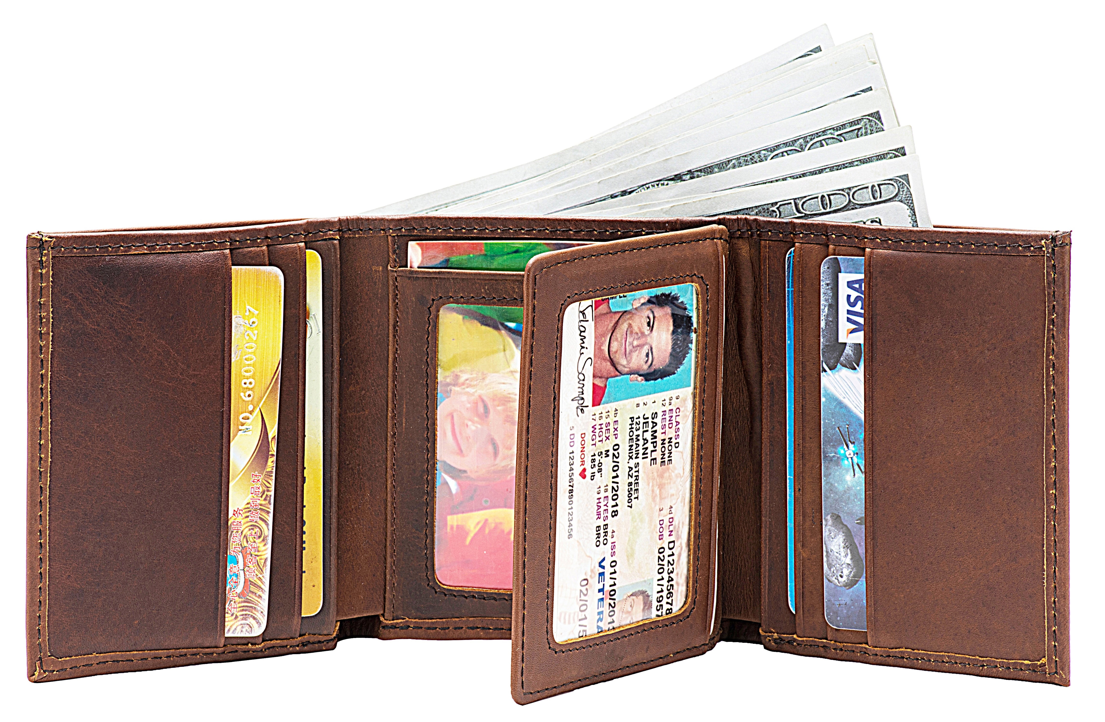 POKOFO Men's RFID Blocking Bifold Wallet