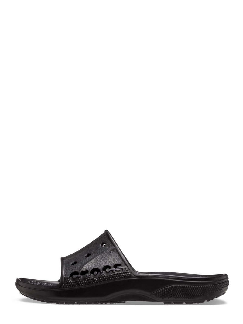 Crocs Bayaband Mens Slide Sandals Size 9 Black White Water Friendly Lightweight Crocs Unisex Baya II Slide Sandals - Lightweight Comfort  main image 3