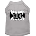 thumbnail image 1 of Bite Me Screen Print Dog Shirt Grey Xl (16), 1 of 1