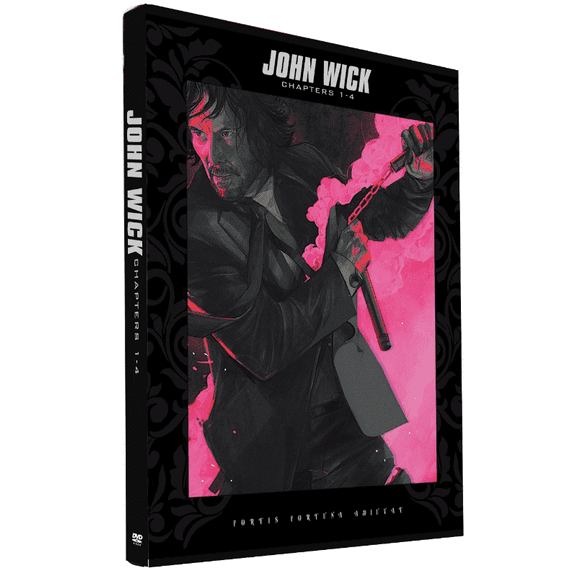 John Wick: Complete Keanu Reeves Movies Chapter 1-4 DVD 4-Disc
