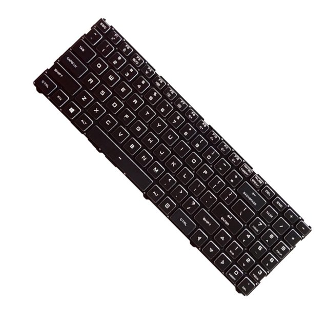 Sidaley Teclado para computadora portátil con retroiluminación Reemplazo de parte Equipo de entrada Juego Plug and Play Reemplazo de teclado para Juegos de teclado y mouse para computadora