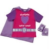 Personalized Toddler Girl Super Sweet Shirt and Cape Combo, Pink